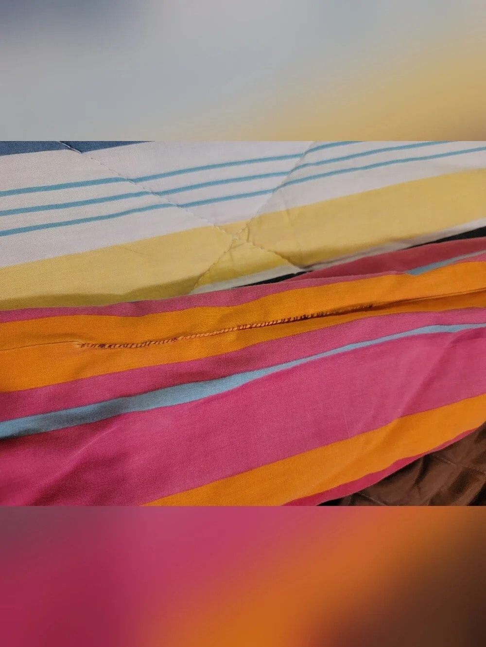 Multi-Color Striped Comforter - Bright Stripe Bedding